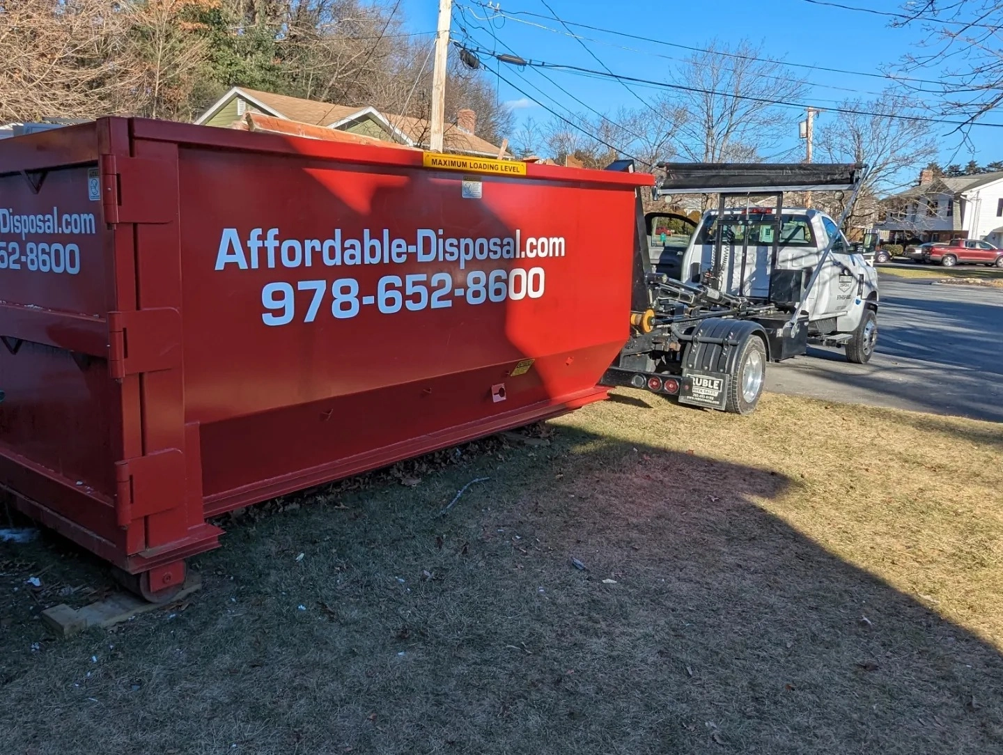 Roll-off dumpster rental delivery